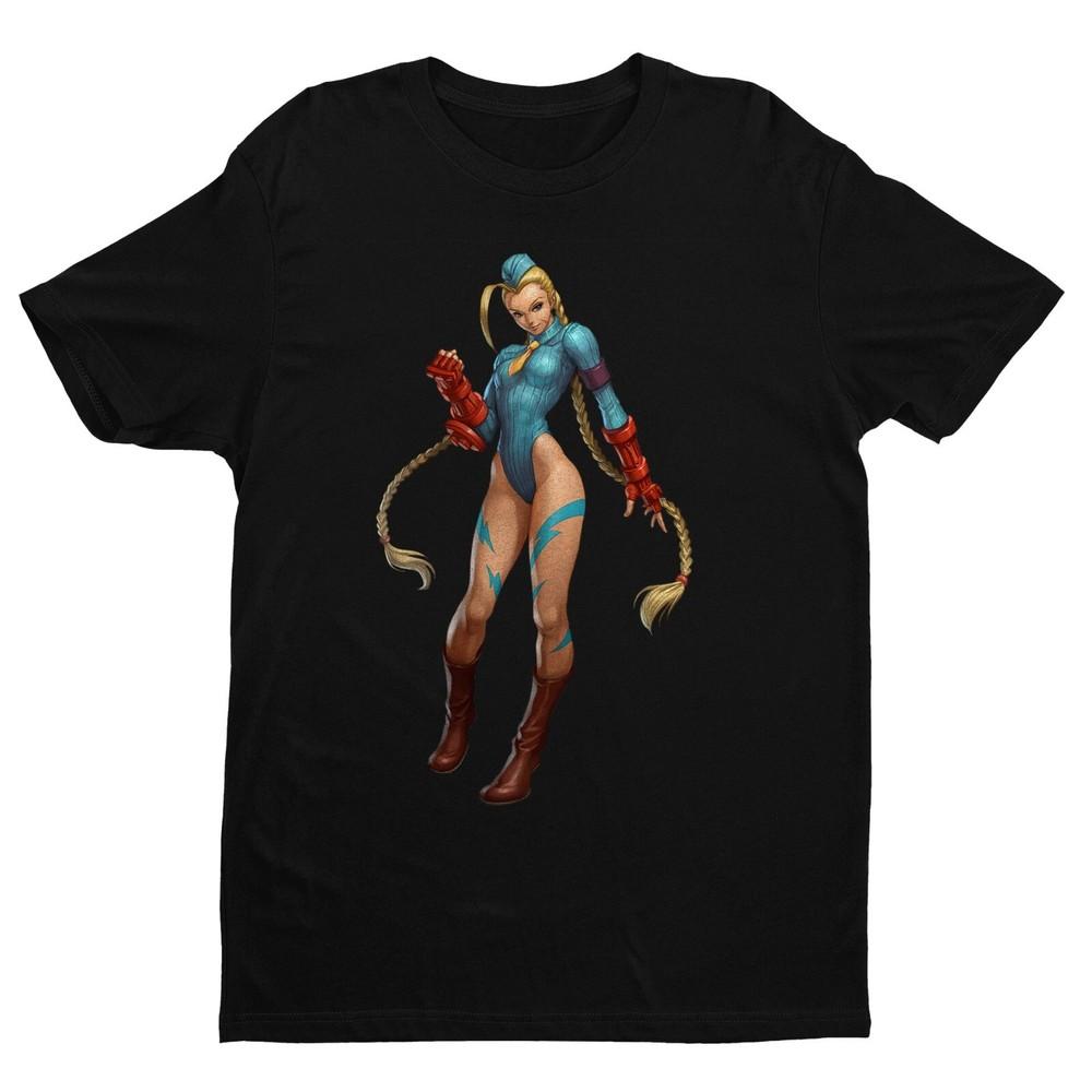Cammy Classic Street Fighter Shadaloo Premium Unisex T Shirt Gifts for Gamers