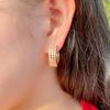 Personalized Earrings, Stud Earrings, Women'S Round Ear Buckles, Inlaid With Zircon Earrings, Ear Jewelry.