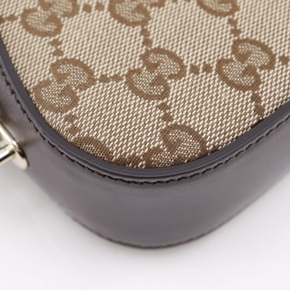 Gucci Moonside Schultertasche 786015 Braun GG-Canvas Damen Gebraucht