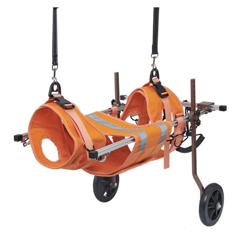 Adjustable 2‑Wheel Dog Wheelchair Hind Leg Walking Assistance Cart for Injured Disabled Dog Pet Rehabilitation Outdoor Mobility Supplies