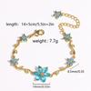 Y2K Chain Bracelet Crystal Women's Bracelet Sweet Flowers Bracelet