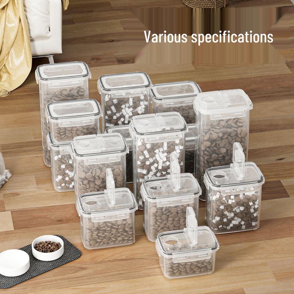 Thickened Grain Storage Container: Moisture-Proof, Sealed Pet Food Bucket for Cats and Dogs