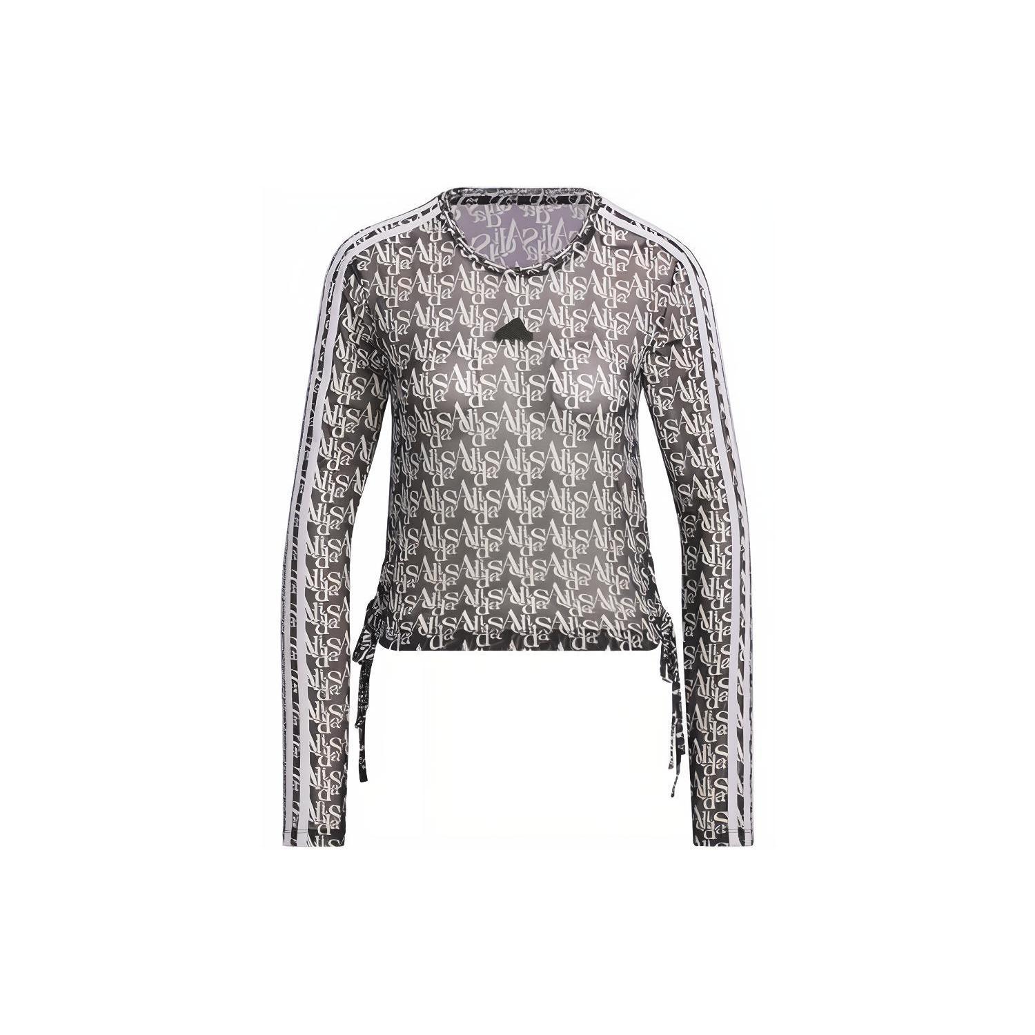 (WMNS) adidas Dance Long Sleeve T-Shirt Asia Sizing Black White Women s JI9790 S