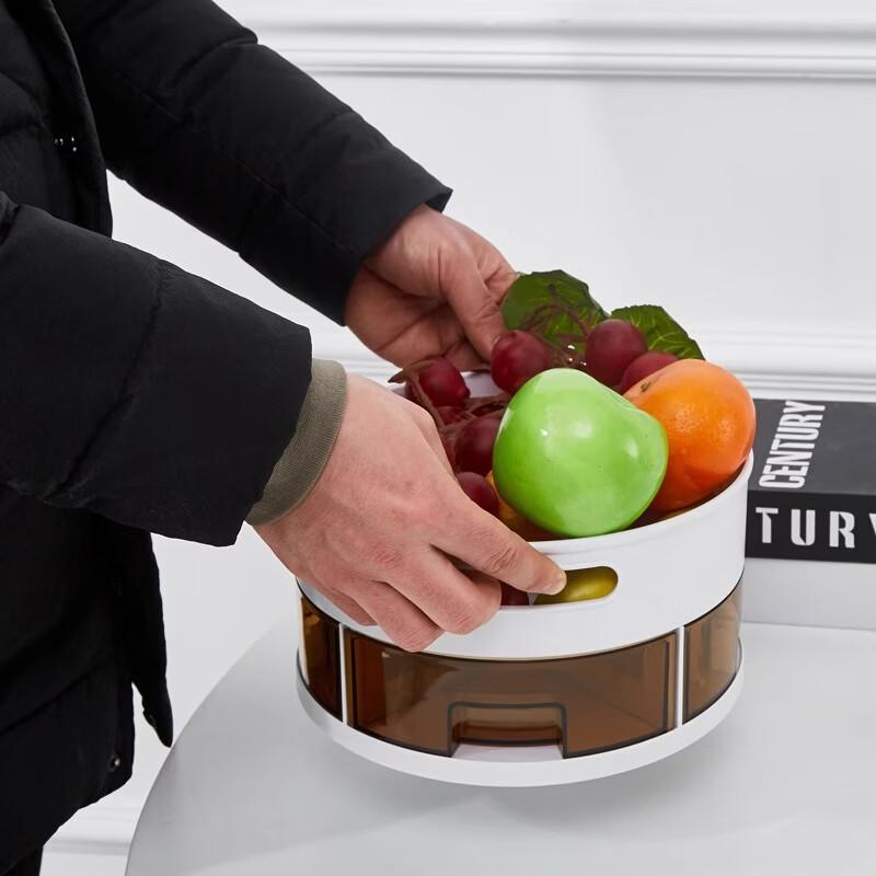 YouShu Rotatable Double-Layer Kitchen Seasoning Organizer