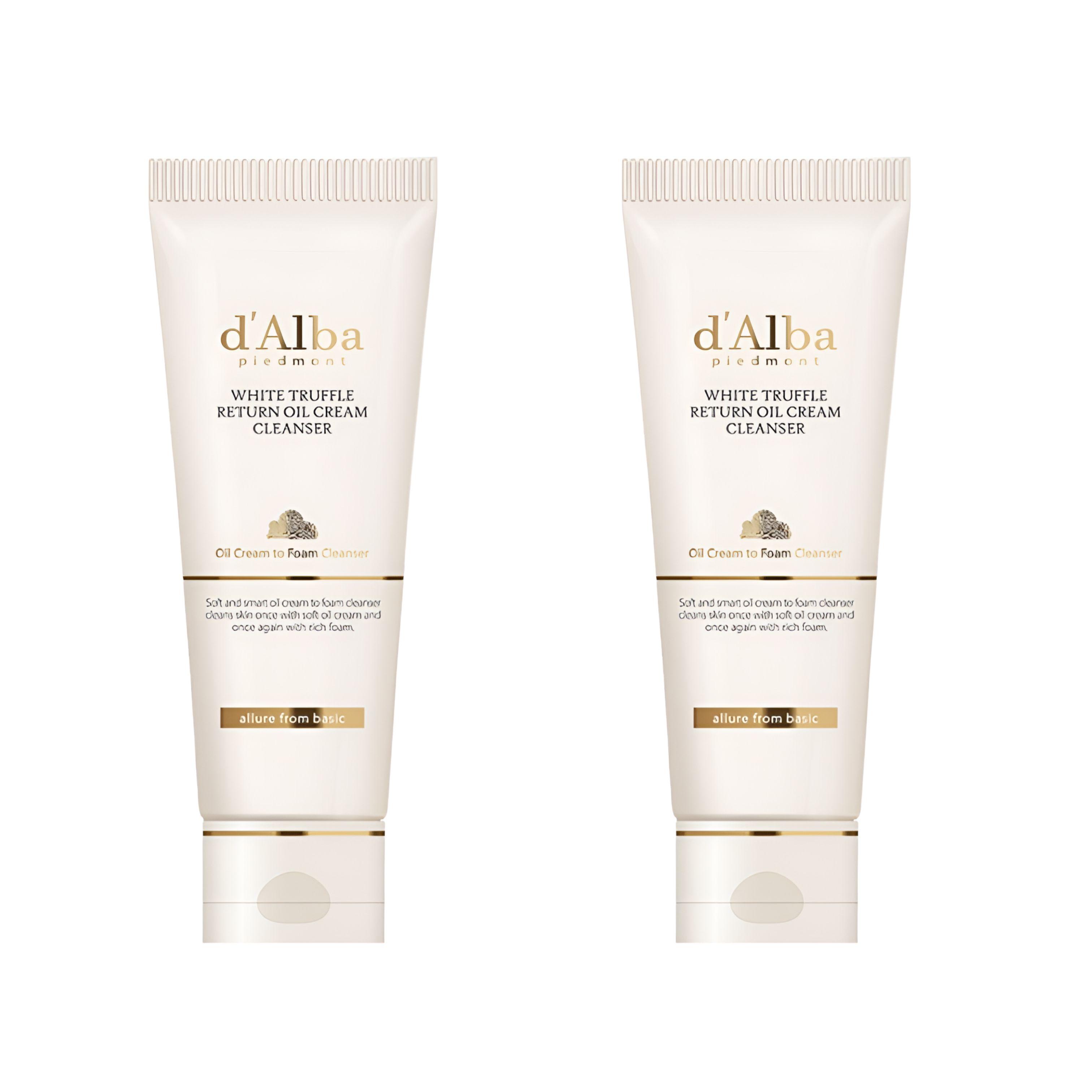d Alba White Truffle Return Oil Cream Cleanser Tube Type (100ml * 2 Units)