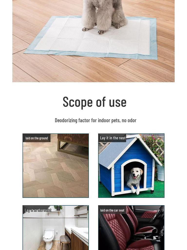 Deodorizing Absorbent Pee Pads & Diapers for Dogs and Cats