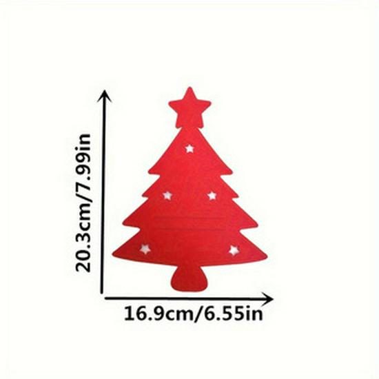 Christmas Cutlery Felt Pad for Holiday Dining Table Décor