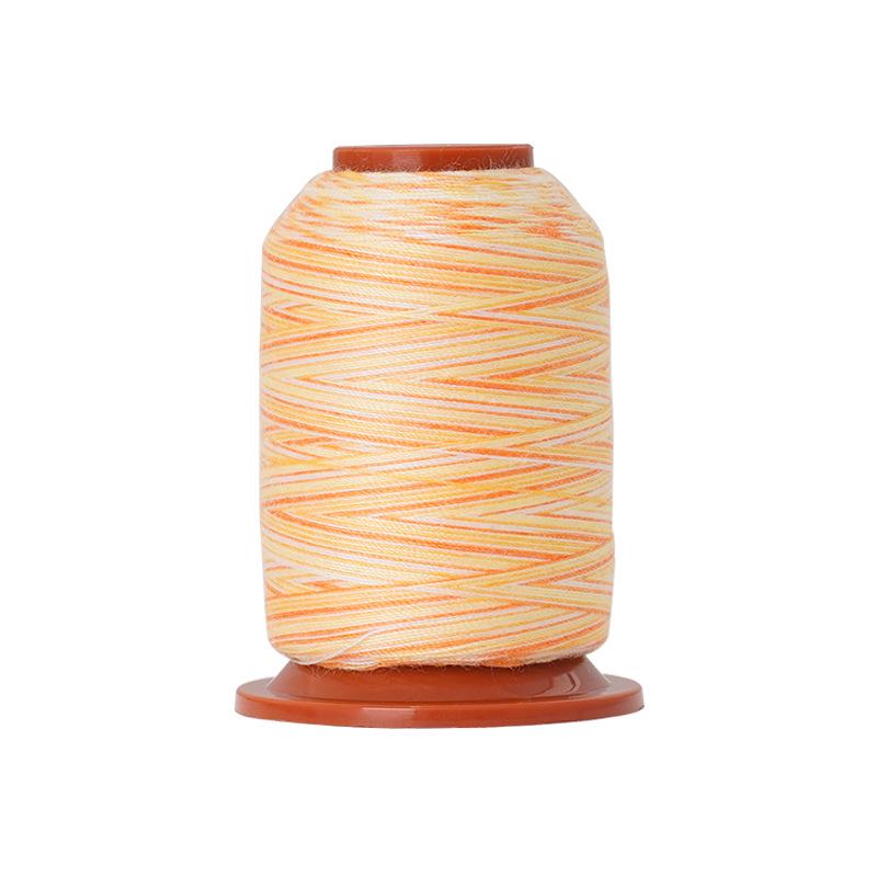 DIY Home Sewing Machine Thread Colorful Polyester Thread, Rainbow Small Roll Colorful Thread Hand Sewing Thread 402 Sewing Thread