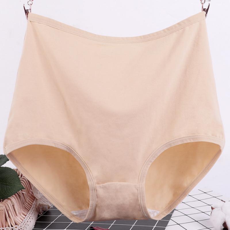 Women Underwear Extra Large Big Size Briefs Breathable Large Panties Leakproof Cotton High Waist Undershorts Leggings