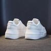 New Leather Mesh Fabric Women's White Casual Woman Vulcanize Sneakers Breathable Sport Walking Running Platform Flats Shoes