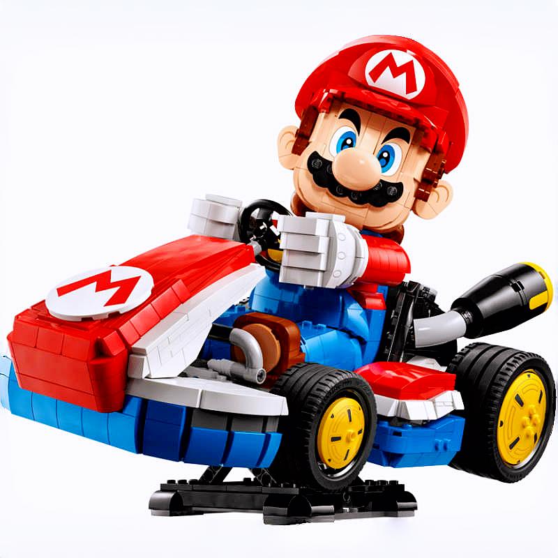 2025 MINISO Disney 1972pcs Standard Kart Classic Game Racing 72037 Model Building Blocks Assemble Brick Toys for Kids Gifts