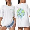 T-shirt Stampata Divertente Juice Wrld 999 Unisex Unisex Hip Hop Retrò Maglietta Oversize Larga Manica Corta Harajuku Streetwear Top in Cotone
