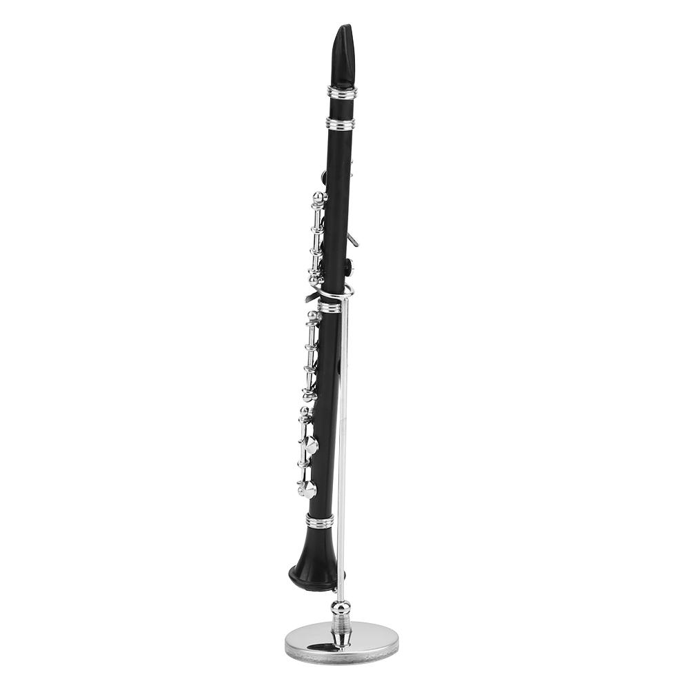 16cm Mini Clarinet Model Musical Instrument Ornaments Decoration Display