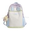Schoolbag milk fufu color matching three-dimensional rabbit ear backpack soft cute girl holiday girlfriends travel fresh age reduction small backpack