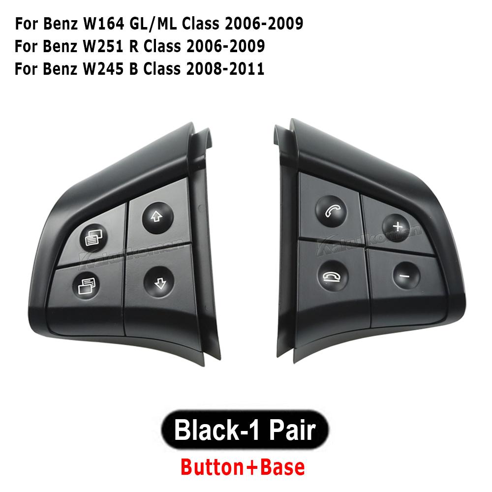 A164 820 7910 9116 16482079109116 Car Steering Wheel Button 4 Keys for Mercedes-Benz ML GL B R-Class W164 W245 W251 Auto Parts