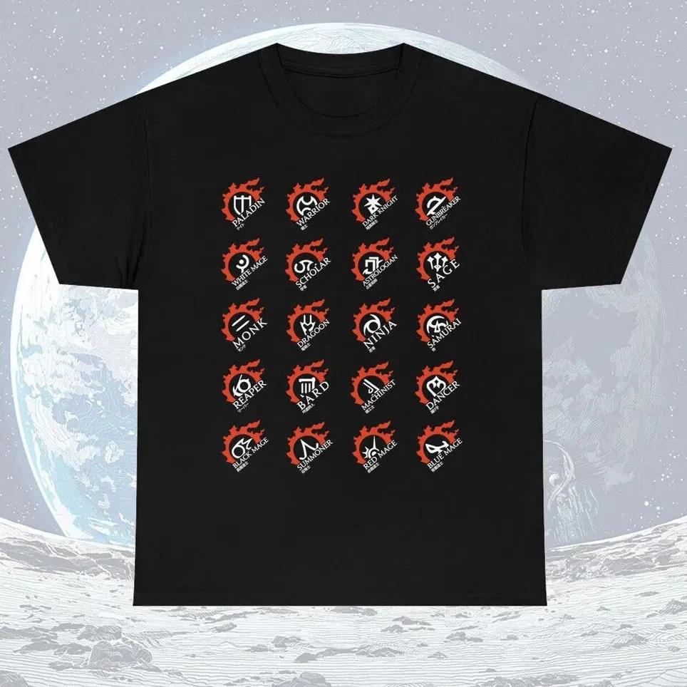 All Jobs Mastery MMORPG Final Fantasy XIV T-Shirt L