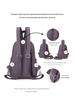 Pleated Lightweight Women's Multifunctional Backpack with Chest Bag – Minimalist and Versatile Design