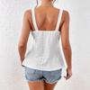 Women Fashion Solid Color Low Chest Sexy Slim Casual Vacation Cami Top