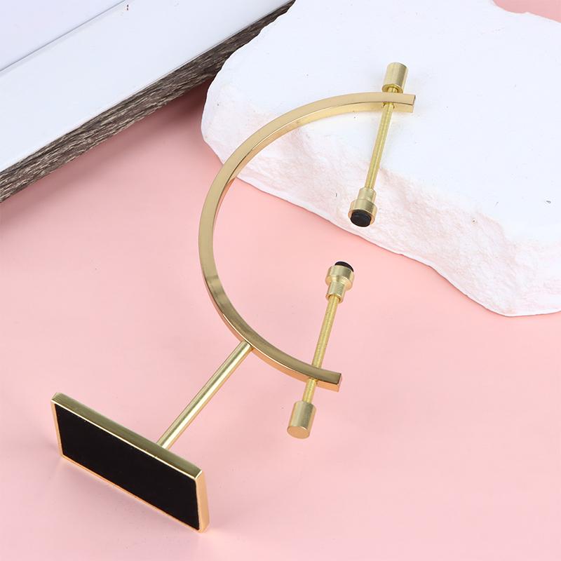 Sphere Metal Base Globe Shape Gold Stand Glass Ball Display Stand Decorative Ornaments Crafts