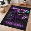 Minecraft Blood Moon Adventure Rectangular Rug Nonslip Thick Carpet For Living Room Bedroom Office Home Decor Memorial Gift