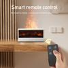 Dynamischer Flammen Kamin Ätherischer Öl Diffusor mit 150 ml Fassungsvermögen Ultraschallnebel Timer und Fernbedienung