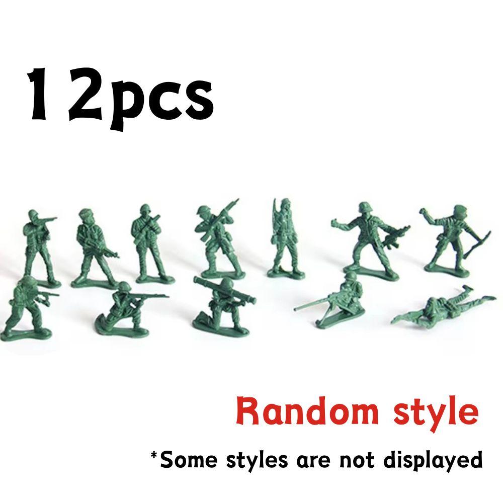 12/36pcs 5cm Plastic Soldier Figurin Sand Table Exercise Military Model Scene Props Desktop Decoration Collection Gift YMY