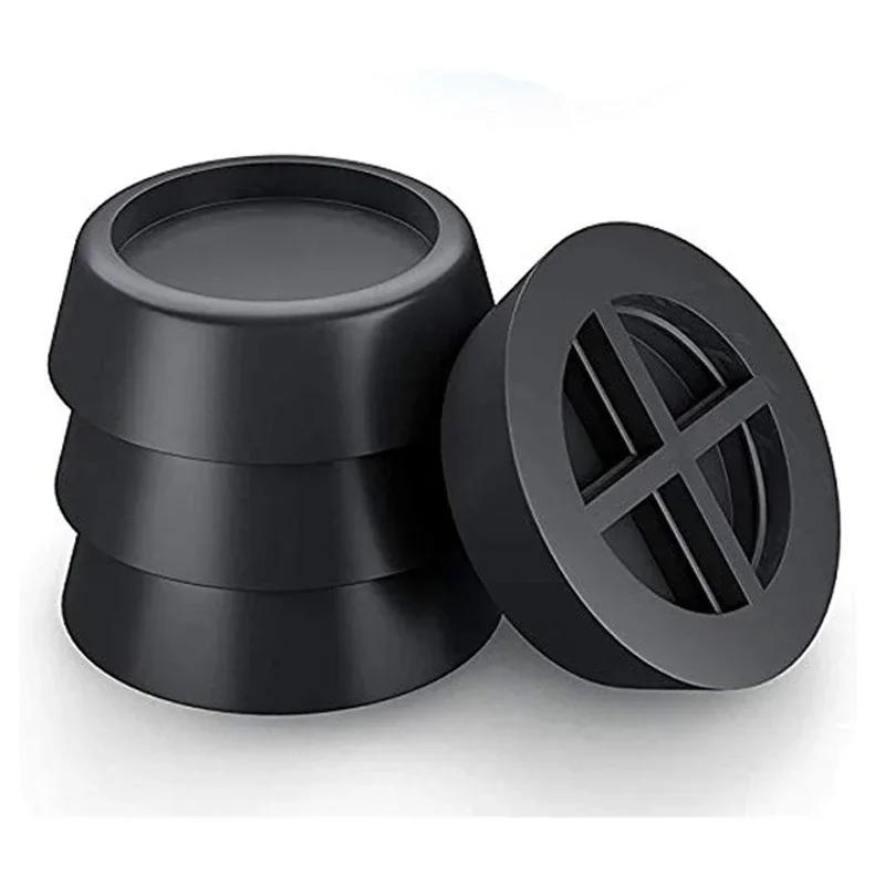 4 Stück Anti-Vibration-Pads für Waschmaschinenfüße, rutschfeste Gummimatte, stoßfestes Pad für Kühlschrankböden und Möbel