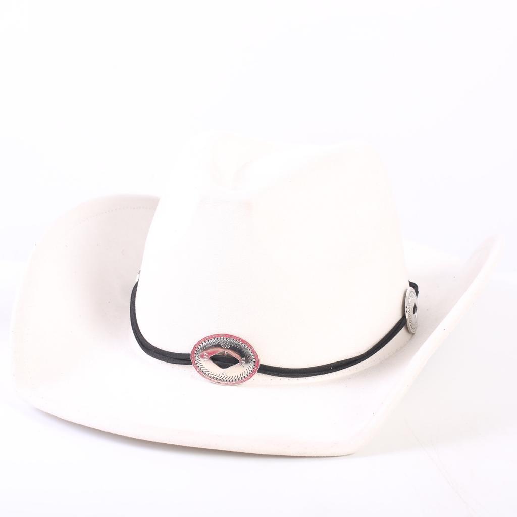 Popular European and American Classic Suede Western Cowboy Hat, Men's and Women's Fashion Big-brimmed Top Hat Shade