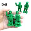 4 Pcs Green Military Man Statue Miniature Soldier Figurines Collectible Soldier Ornament for Desk Decorations Military Themed Parties