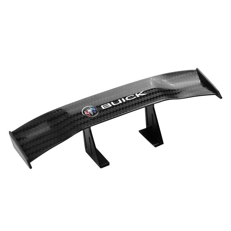 Carbon Look Car Rear Spoiler Mini Wings Decoration Auto Accessories For Buick Century Excelle XT Regal Encore Park Avenue GL8