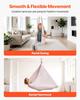 Aerial Yoga Hammock, 136.07 Kg Load Aerial Silk, Yoga Swing with Nylon Fabric, PE Zipper Bag for Parent-Child Interaction, Strengthen Muscles &