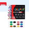 Liquid Acrylic Marker Set with Soft Tips for DIY Art & Professional Watercolor Painting