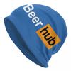 Funny Beer Design Skullies Beanies Caps Unisex Winter Warm Knit Hat Women Unisex Adult Alcohol Lover Bonnet Hats Outdoor Ski Cap