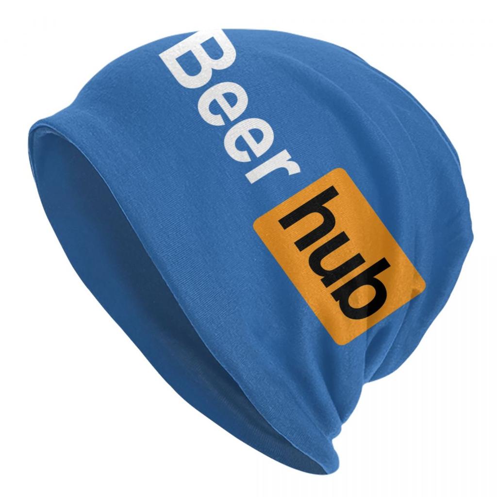 Funny Beer Design Skullies Beanies Caps Unisex Winter Warm Knit Hat Women Unisex Adult Alcohol Lover Bonnet Hats Outdoor Ski Cap