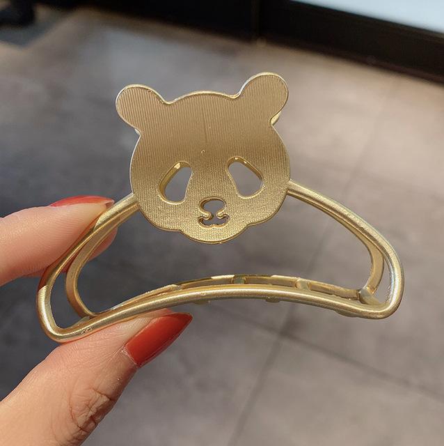 New Women Elegant Gold Silver Hollow Geometric Metal Hair Claw Hairpin Headband Crab Hair Clips Fashion Hair Accessories