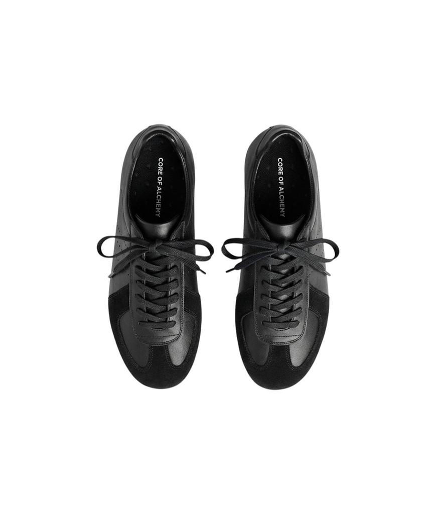 Coreofalchemy Nigredo Black German Black Cowhide German Army Sneakers