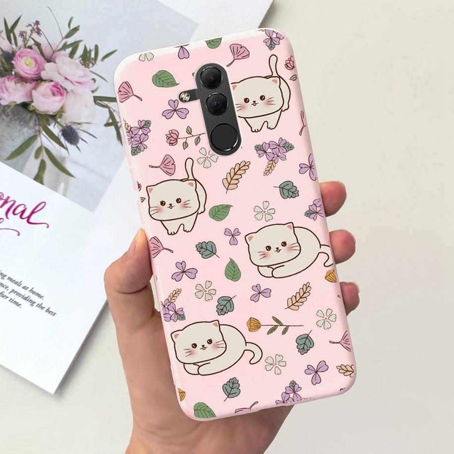 For Huawei Mate 20 Lite Case SNE-LX1 SNE-LX2 SNE-LX3 Protect Cover Popular Flower Soft Silicone Funda For Mate20 Lite Phone Case