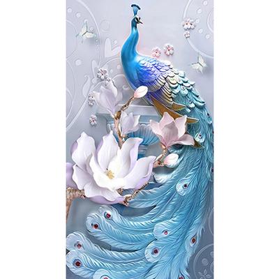 5D DIY Diamond Painting Embroidery "Peacock" Animal "Flower" Rhinestone Mosaic Cross Stitch Decor