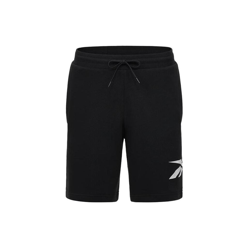 Reebok Short Logo Print Loose Knit Casual Shorts Men Shorts Black GV5517