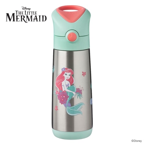 B.box Children's Insulated Water Bottle with Straw, 350ml Capacity, Keeps Drinks Hot or Cold, One-Push Operation, Top-Rack Dishwasher Safe [Authentic