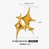 Stainless Steel Meetal Star Cross Open Rings For Women Men Vintage Gold Five Pointed Star Adjustable Rings Jewelry Gift