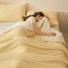 New Jacquard Double layer Lamb Fleece Blanket for Autumn and Winter Thickened Comfortable Cotton Fleece Blanket