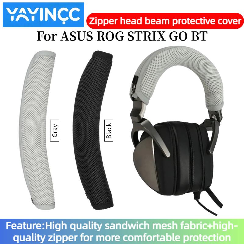 YAYINCC Quality Headphone Head Beam Cover for ASUS ROG STRIX GO BT Earphone Zipper knitted fabric headband protective cover