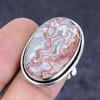 Laguna Lace Agate Gemstone 925 Sterling Silver Jewelry Ring Size 7.5