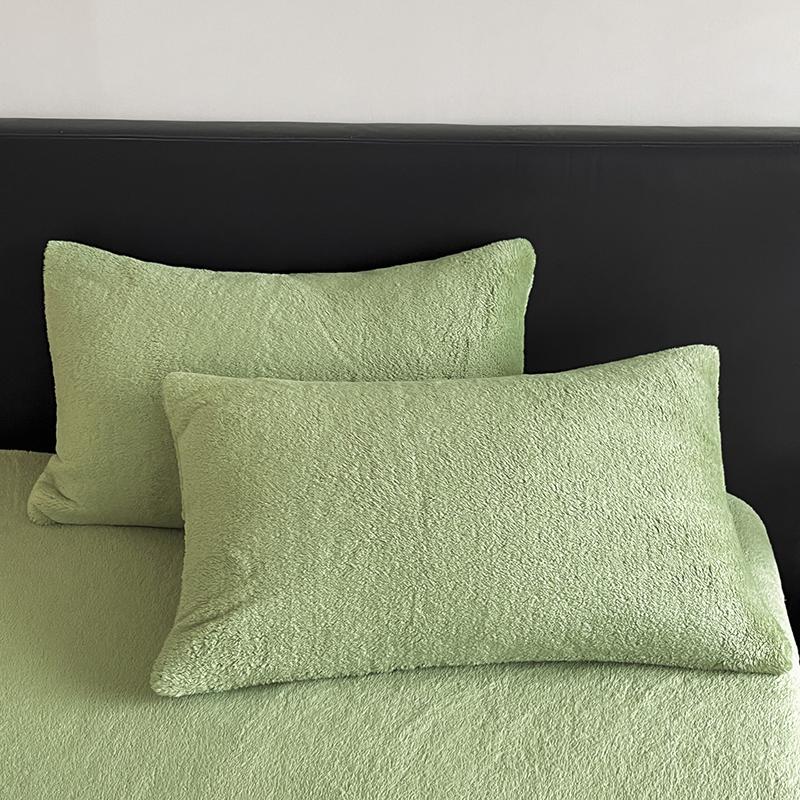 Coral Fleece Bed Cover Fitted Bed Sheets Soft Elastic Adjustable Bedspread Mattress Cover Protector Winter Keep Warm 1Pc