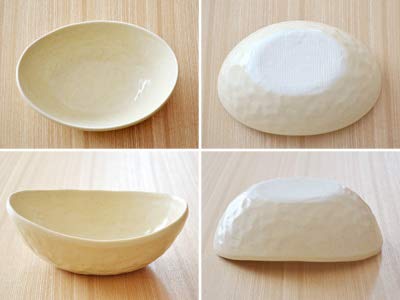 Tableware East Japanese Oval Bowls, 2-Color Set, Dinnerware Set, Plates, Large Bowls, and Rice Bowls