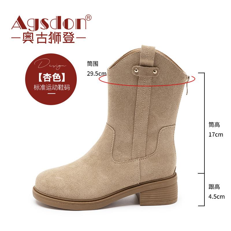 

Остин ретро ботинки Мартина женские 2025 осень новая мода британский стиль толстый каблук средняя голень V-образный вырез короткие ботинки тренд 40