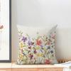 Wildflower Spring square pillow case color flower season decoration suitable for sofa bed bench 45*45cm 2PC