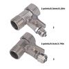 Threaded Faucet Branch Fitting 3 Way Metal Water Split Piece with Shutoff Control for Filter and Kitchen Use Tasks