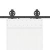 Vidaxl System for Sliding Door Installation, 200 Cm, Steel, Black